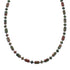 Native American Unakite Sterling Silver Bead Necklace AX128227